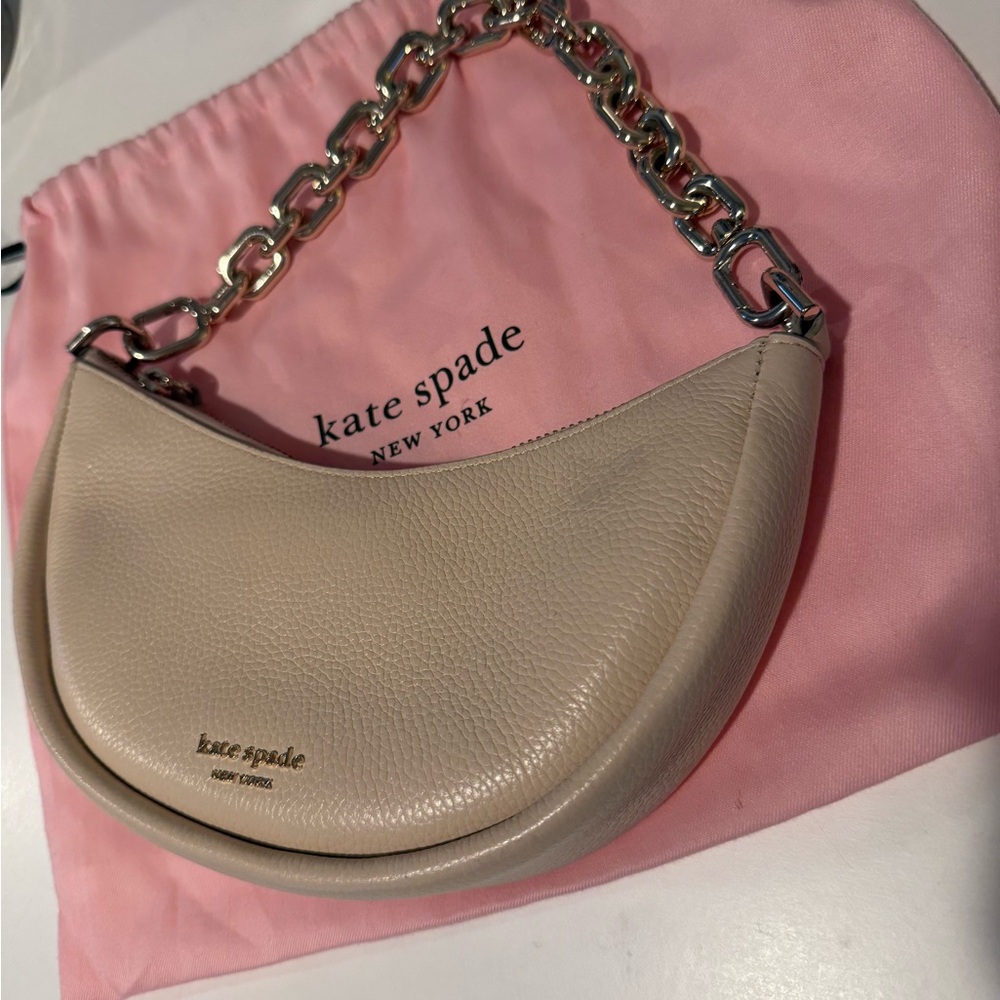 Kate Spade Cream Shoulder Bag with Chain Strap